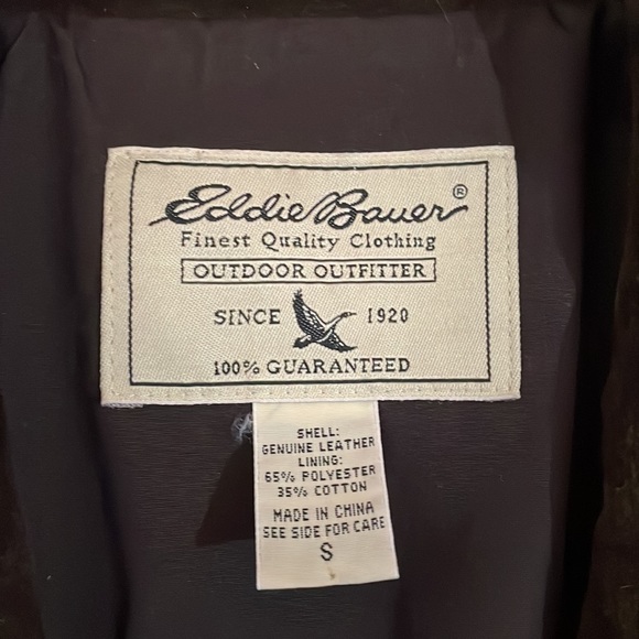 Eddie Bauer Button Up Jacket Brown S - Picture 4 of 7